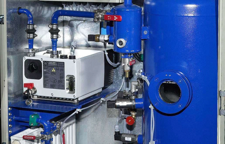 Transformer insulation degassing system detailed view